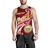 Hawaii Personalised Men's Tank Top - Hawaii Seal Polynesian Patterns Plumeria - Polynesian Pride