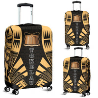 Tokelau Luggage Cover - Polynesian Tattoo Gold Gold - Polynesian Pride