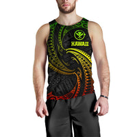 Polynesian Hawaii Men's Tank Top - Reggae Tribal Wave - Polynesian Pride