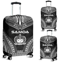 Samoa Polynesian Chief Luggage Cover - Black Version Black - Polynesian Pride