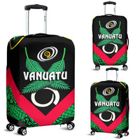 Vanuatu Rugby Luggage Covers Flag Style Black - Polynesian Pride