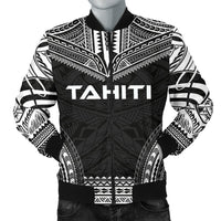 Tahiti Polynesian Chief Men's Bomber Jacket - Black Version Black - Polynesian Pride