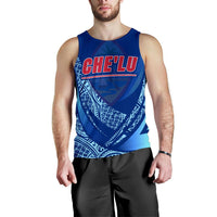 Guam Men's Tank Top - Che'lu Polynesian Patterns Sport Style - Polynesian Pride