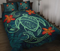 Hawaii Turtle Polynesia Tropical Quilt Bed Set - Tax Style - AH - Polynesian Pride