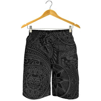 Polynesian Hawaiian Style Tribal Tattoo Gray Men's Short - Polynesian Pride