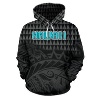 Polynesian Hawaii Hoodie Warrior Emerald Color - Polynesian Pride