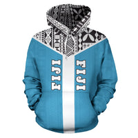 Fiji Tapa Pullover Hoodie Fiji Flag A6 - Polynesian Pride