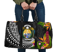 Nauru Travel Bag - Seal Spiral Polynesian Patterns Travel Bag - Black - Nauru One size Black - Polynesian Pride