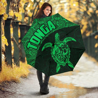 Tonga Umbrella Turtle Mermaid Polynesian Pattern Green - Polynesian Pride