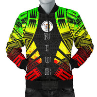 Niue Men Bomber Jackets - Polynesian Tattoo Reggae Reggae - Polynesian Pride