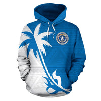 Northern Mariana Islands Hoodie Northern Mariana Islands Seal Flag Coconut Tree - Polynesian Pride
