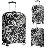 Polynesian Luggage Cover 36 Black-White - Polynesian Pride
