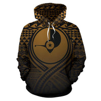 Yap All Over Hoodie Lift up Gold - Polynesian Pride