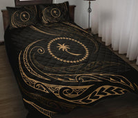 Chuuk Islands Quilt Bed Set - Gold - Frida Style - Polynesian Pride