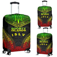 Society Islands Polynesian Chief Luggage Cover - Reggae Version Reggae - Polynesian Pride