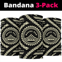 Hawaiian Mauna Kea Beige Bandana 3 - Pack - Polynesian Pride