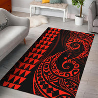Hawaii Kakau Polynesian Rug Rug Orange - Polynesian Pride