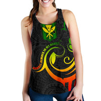 Hawaiian Kanaka Women's Racerback Tank Hawaii Always In My Heart AH - Polynesian Pride