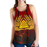 Hawaii Women's Racerback Tank - Protect Mauna Kea - Polynesian Pride