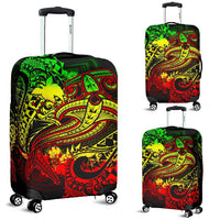 Papua New Guinea Luggage Covers - Reggae Shark Polynesian Tattoo - Polynesian Pride