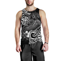 Polynesian Men's Tank Top - White Shark Polynesian Tattoo - Polynesian Pride