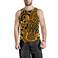 Polynesian Men Tank Top 51 Black-Gold - Polynesian Pride