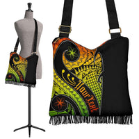 Guam Personalised Crossbody Boho Handbag - Guam Polynesian Decorative Patterns - Polynesian Pride