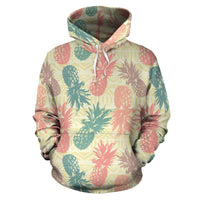 Polynesian Pullover Hoodie Pineapple Pattern A0 - Polynesian Pride
