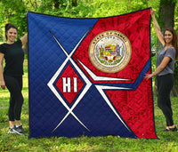 Polynesian Hawaii Premium Quilt - Hawaii Seal - Polynesian Pride