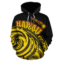Hawaii Kanaka Maoli Zipper Custom Hoodie Tatau Style - Polynesian Pride