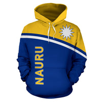 Nauru All Over Hoodie Polynesian Curve Version - Polynesian Pride