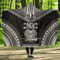 Papua New Guinea Polynesian Chief Hooded Blanket - Black Version Hooded Blanket Black - Polynesian Pride