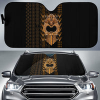 Hawaii Polynesian Auto Sun Shades - Ikaika Hawaiian One Style Universal Fit Black - Polynesian Pride