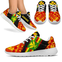 Polynesian Kanaka Flag Sport Sneakers - Nora Style - Polynesian Pride