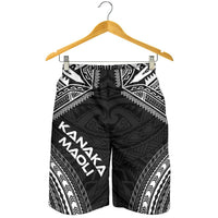 Kanaka Maoli Men's Shorts - Polynesian Chief Black Version - Polynesian Pride