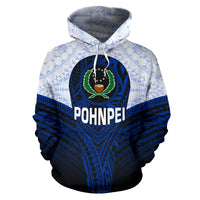 Pohnpei Polynesian Hoodie Pohnpei Flag - Polynesian Pride