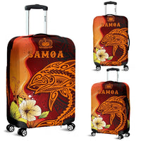 Samoa Luggage Covers - Tribal Tuna Fish Orange - Polynesian Pride