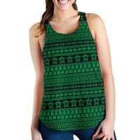 Polynesian Tattoo tribal Green Women's Racerback Tank Top Green - Polynesian Pride