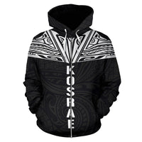 Kosrae All Over Zip up Hoodie Neck Style - Polynesian Pride