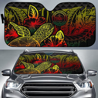 Palau Auto Sun Shades Turtle Hibiscus Reggae Auto Sun Shade Universal Fit Reggae - Polynesian Pride