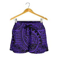 Polynesian Maori Lauhala Violet Women's Short - Polynesian Pride