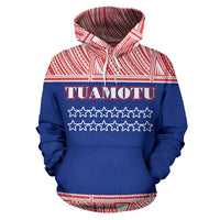 Tuamotu Polynesian All Over Hoodie Polynesian Hoodie Style - Polynesian Pride