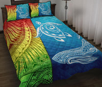 Hawaii Turtle Shark Polynesian And Sea Quilt Bed Set - Polynesian Pride