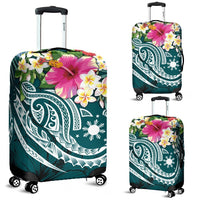 The Philippines Luggage Covers - Summer Plumeria (Turquoise) - Polynesian Pride
