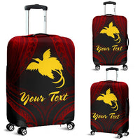 Papua New Guinea Custom Personalised Luggage Covers - Raggiana Bird of Paradise Polynesian Patterns - Polynesian Pride