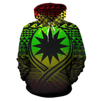 Nauru All Over Hoodie Lift up Reggae - Polynesian Pride