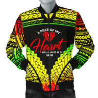 Hawaii Men's Bomber Jacket - A Piece Of My Heart - Polynesian Pride