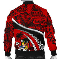 Tonga Polynesian Shark Tattoo Men'S Bomber Jacket - Polynesian Pride