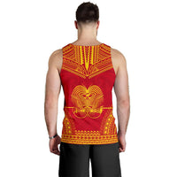 Papua New Guinea Men's Tank Top - Polynesian Chief Flag Version - Polynesian Pride