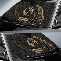 Polynesian Tonga Sun Shades - Gold Tribal Wave - Polynesian Pride